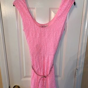Bubble gum pink dress